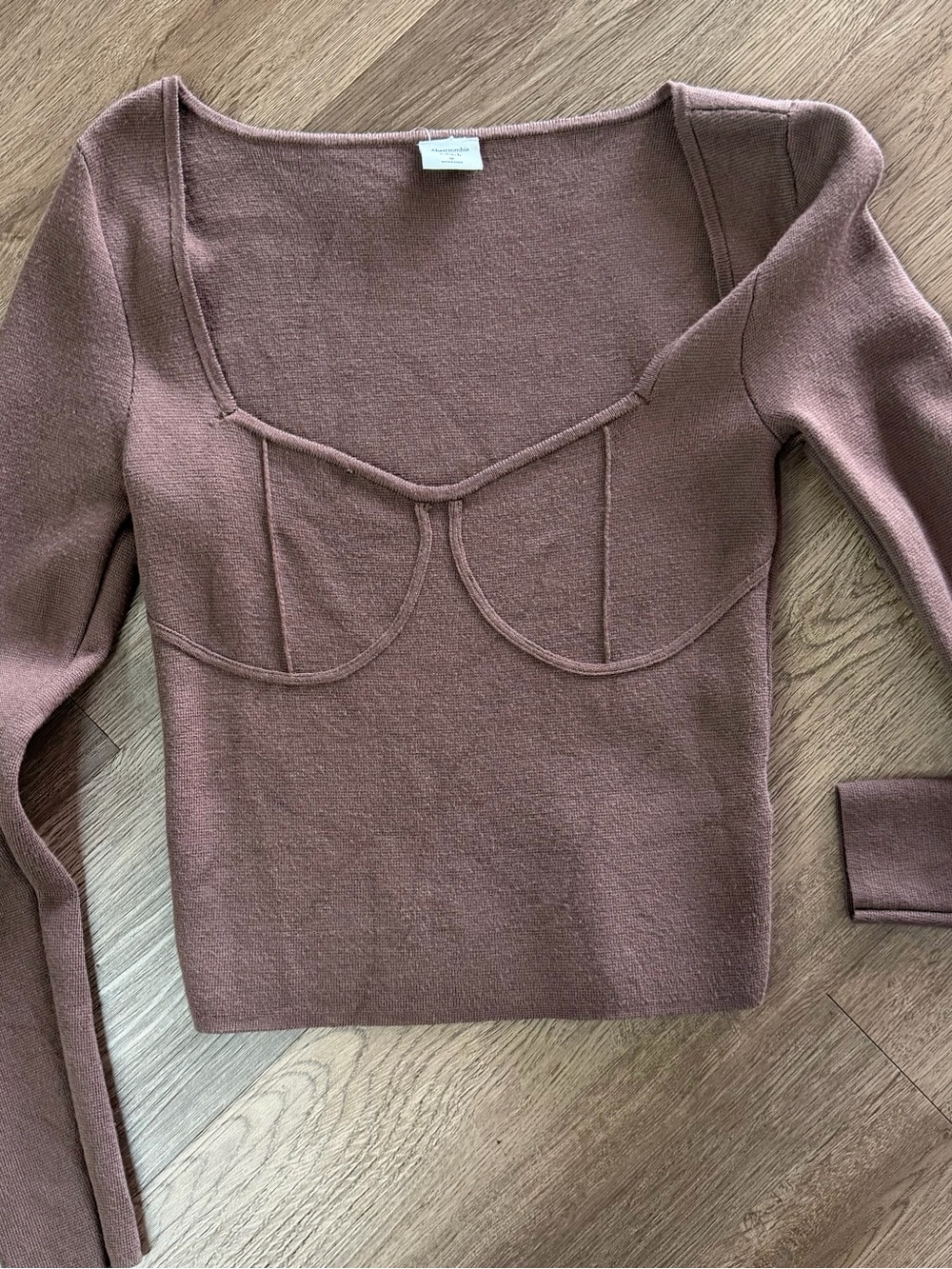 Abercrombie & Fitch corset Slim Sweater Top Sz M